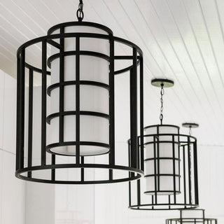 Crystorama Lighting Group 9590 Hulton 2 Light 15"W Flush Mount - Matte Black