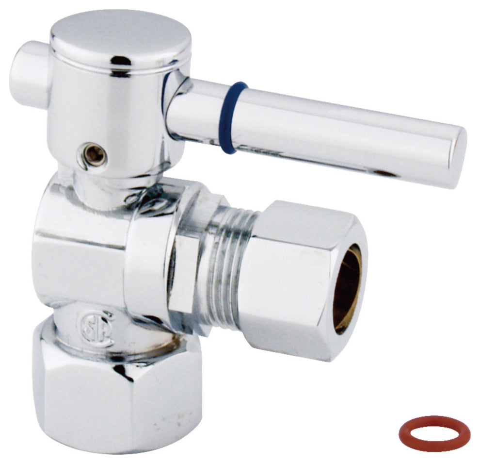 Fauceture 1/2" FIP X 1/2" OD Comp Angle Stop Valve, Polished Chrome