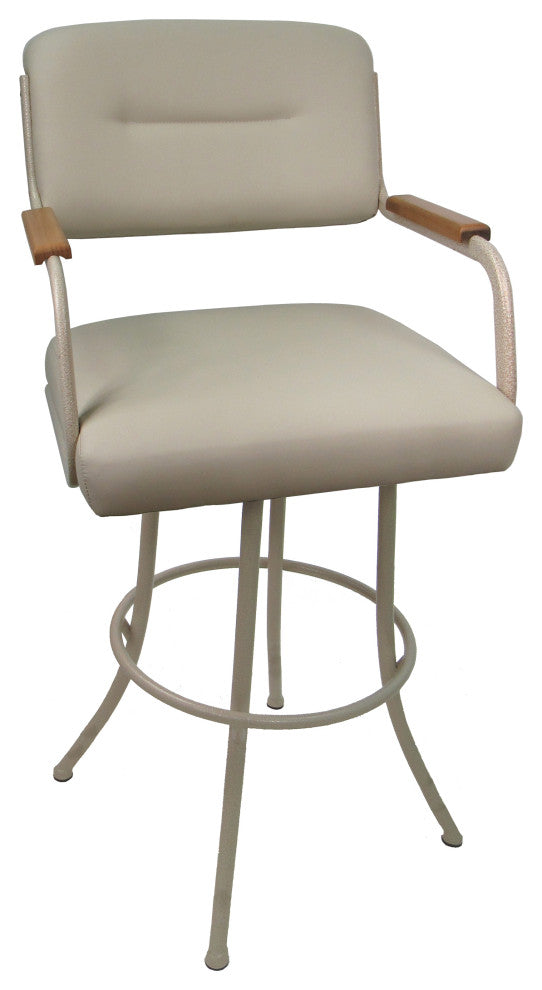 Swivel Metal Bar Stool Counter 26", 30", Extar Tall 34" - M-114, Ocean Beige - B
