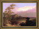 Alvan Fisher Indians at Sunset Framed Premium Canvas Print, 18"x27"