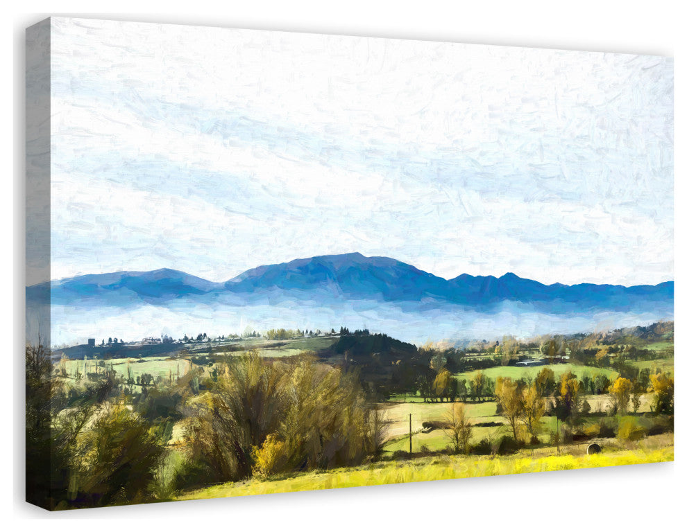 Green and Blue Mountains 30x20 Canvas