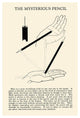 "The Mysterious Pencil" Digital Paper Print by Retromagic, 17"x24"