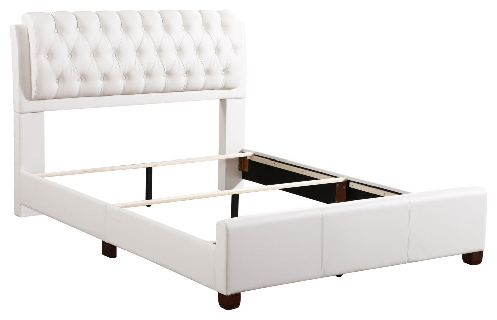 Bed, White, Full