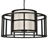 Crystorama 9595-MK, 5-Light Chandelier, Matte Black