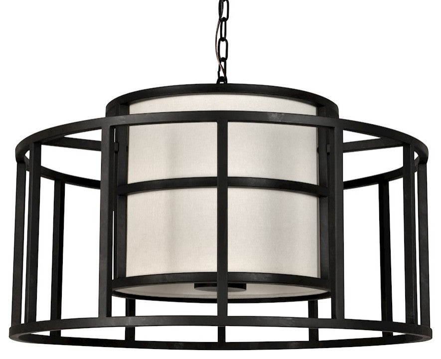Crystorama 9595-MK, 5-Light Chandelier, Matte Black