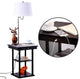 Brightech - Madison LED Floor Lamp with USB Charging Ports - Mid Century Modern,