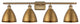 Ballston Dome Bath Vanity Light, Brushed Brass, Brushed Brass