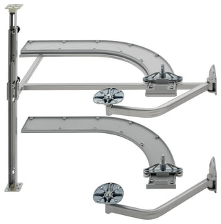 Solid Surface 2-Shelf Blind Corner Organizer for Blind Left Cabinet, 39"