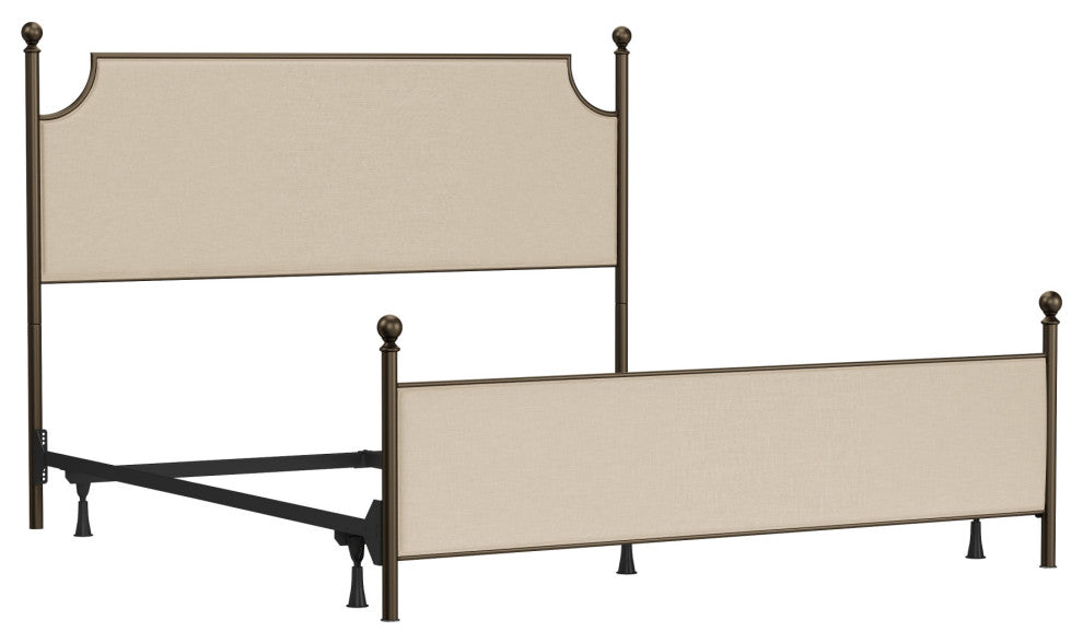 McArthur Metal and Upholstered Bed, Bronze, King