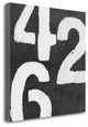 "Black And White 246" By Linda Woods, Giclee Print on Gallery Wrap Canvas