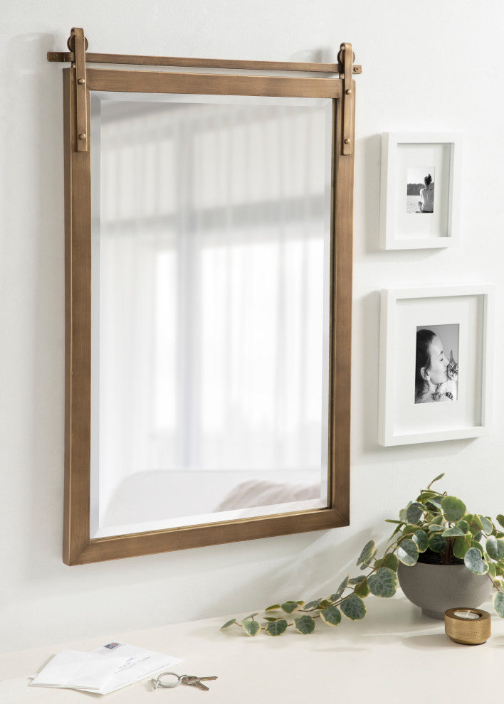 Chadbolt Framed Wall Mirror, Gold, 22"x33"