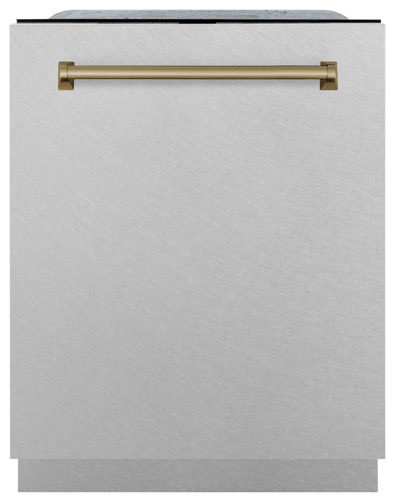 ZLINE 24" Tall Tub Dishwasher, DuraSnow Stainless Steel DWMTZ-SN-24-CB