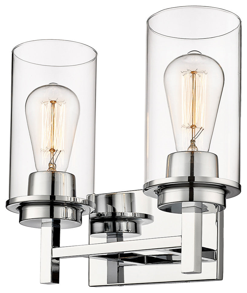 2 Light 11.5" Chrome Vanity Light