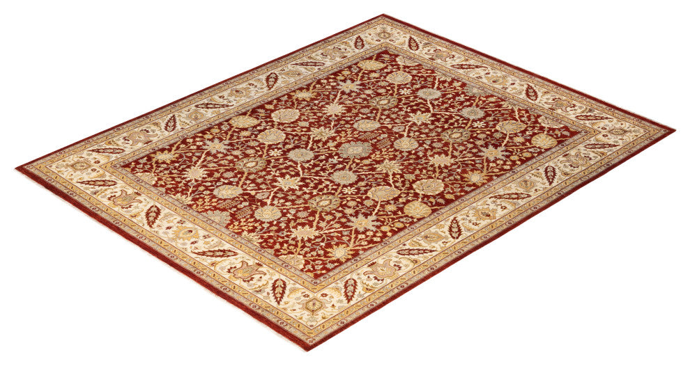 Mogul, One-of-a-Kind Hand-Knotted Area Rug Red, 8'2"x10'3"