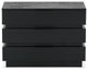Safavieh Couture Titus 3 Drawer Stacked Chest, Black