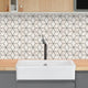 Shell Stone Limestone Rhombus Design on 12"x12" Mosaic Tile (10 sqft per box)