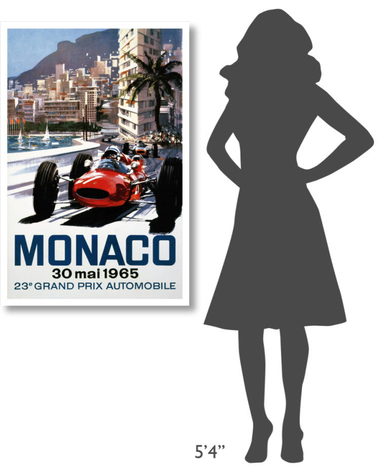 "Monaco Grand Prix 1965" Digital Paper Print by Michael Turner, 28"x42"