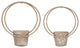 Set of 2 Metallic Cane Wall Planters