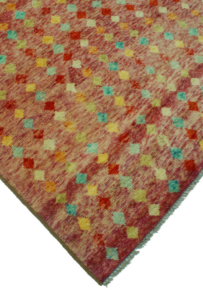 Balochi Holly Purple/Red Rug, 5'2x8'0