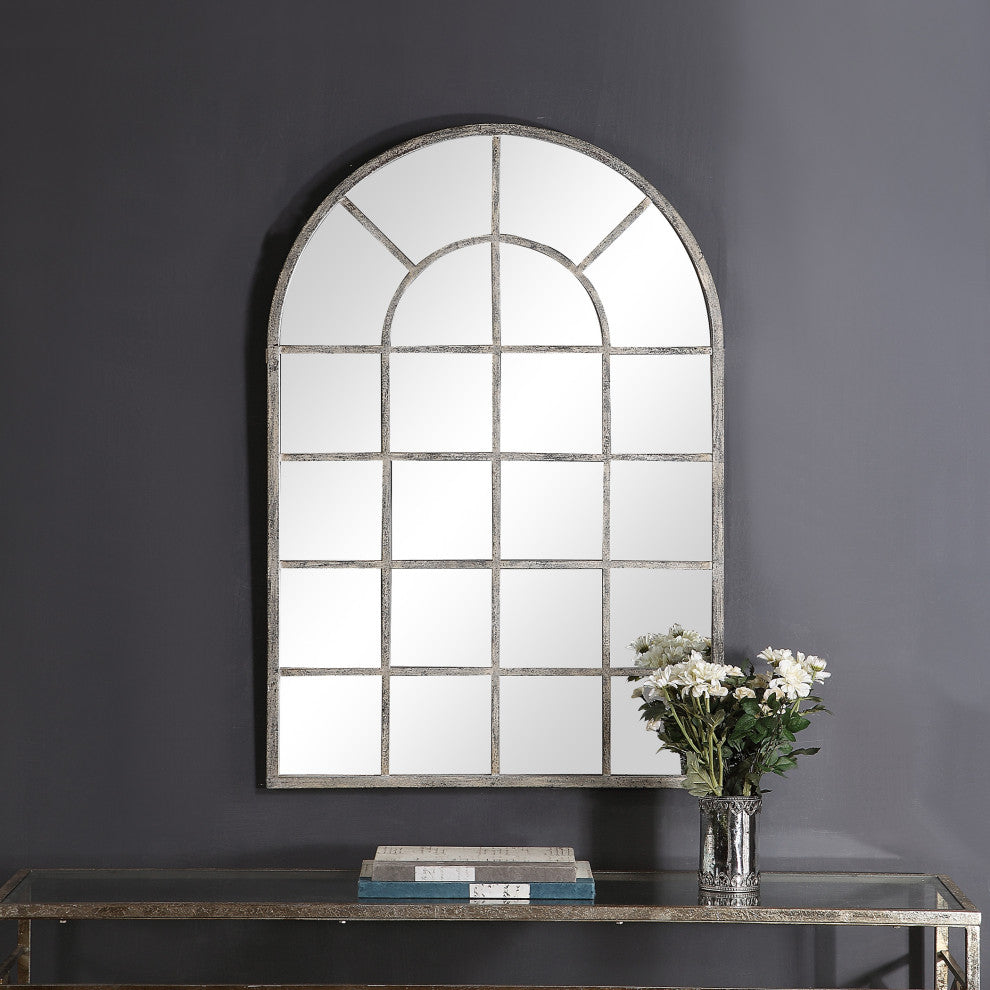 Antique Rustic Gray Mirror