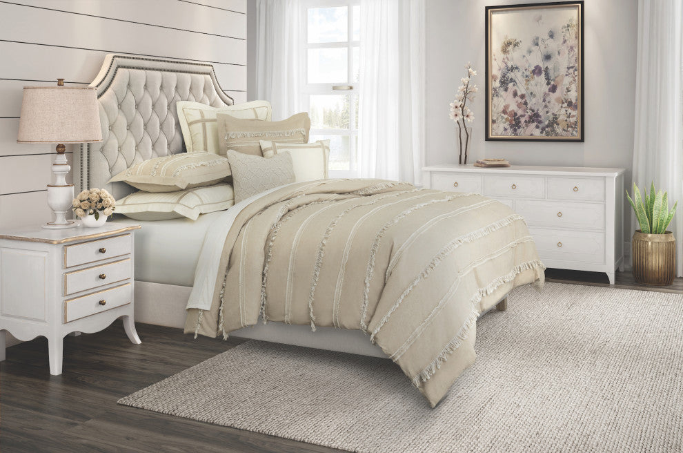 Country Lane 7-Piece Queen Duvet Set - Toast