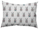Bunny Fluffle Easter Indoor/Outdoor Lumbar Pillow, Explorer Blue, 14x20"
