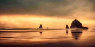 "Haystack Sunset" Painting Print on Canvas