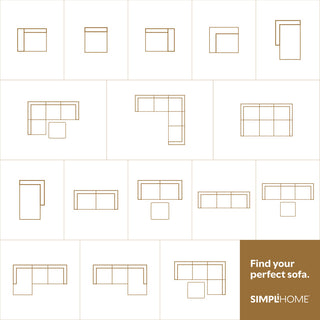 Rex 2-Seater Modular Sofa in Genuine Leather