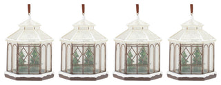 Winter Gazebo Ornament, Set of 4