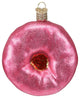 Old World Christmas Ornaments Pink Frosted Donut Glass Blown Ornaments