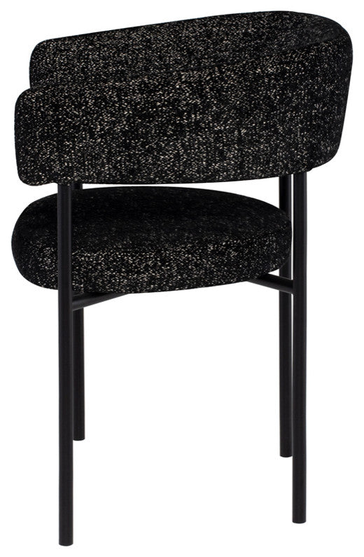 Cassia Salt & Pepper Fabric Dining Chair