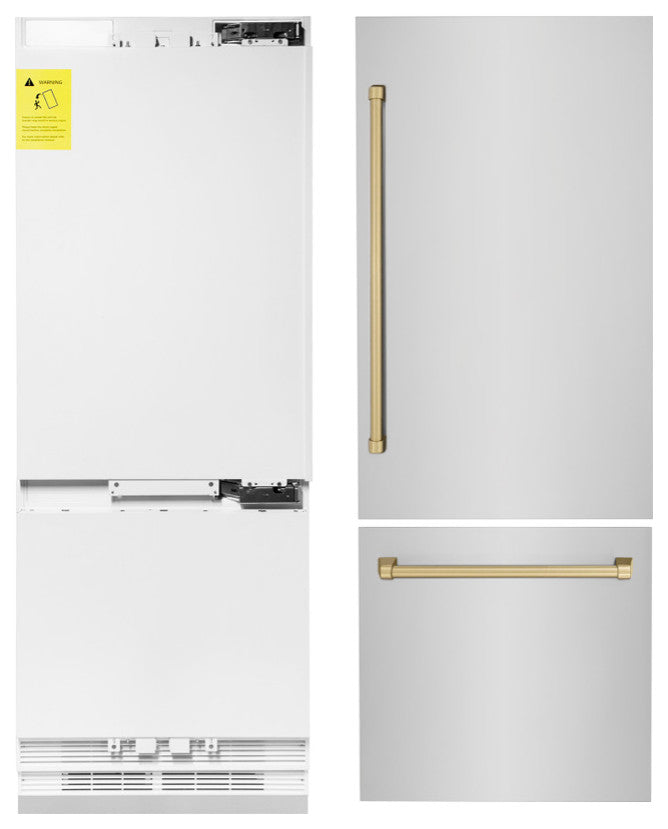 ZLINE 30" Autograph Built-In Refrigerator Stainless Steel, RBIVZ-304-30-CB