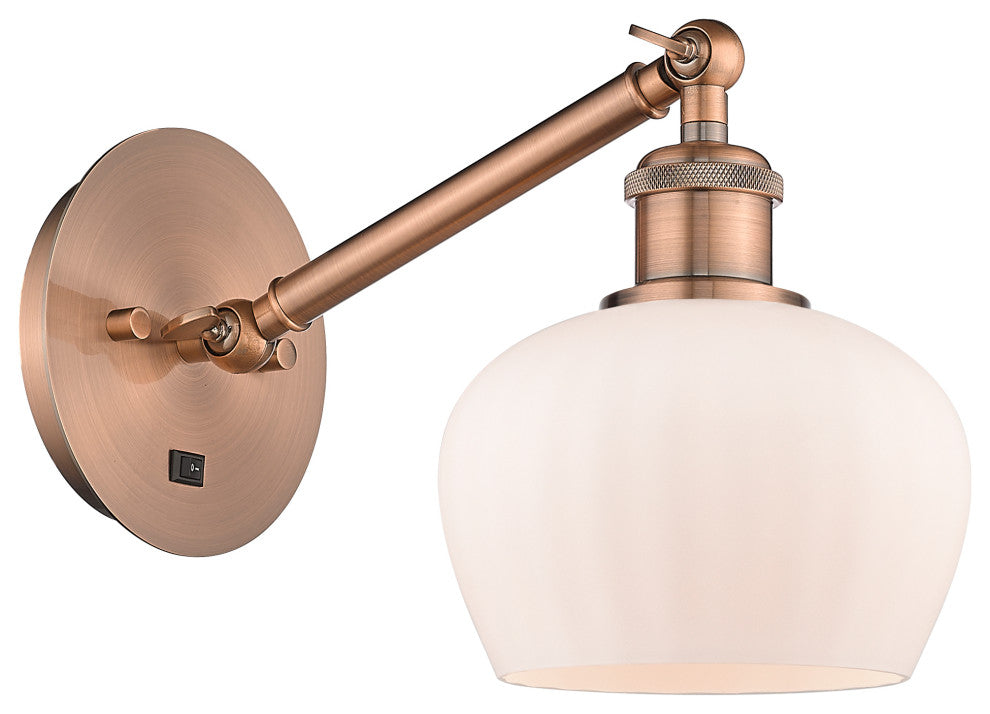 Innovations 317-1W-AC-G91 1-Light Sconce, Antique Copper