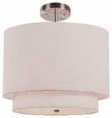 1 Light Pendant, Ivory