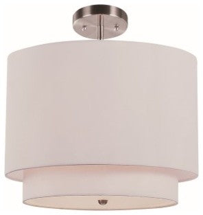 1 Light Pendant, Ivory