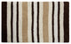 Bath Rug Cotton, 2 Piece Set, Pattern Woven Stripe, Ivory, 24"x17" and 34"x21"