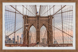 "The Iconic Brooklyn Bridge" Framed Painting Print, 12x8