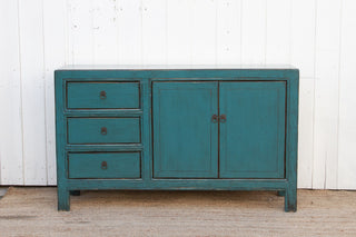 Asian Celadon Blue Credenza