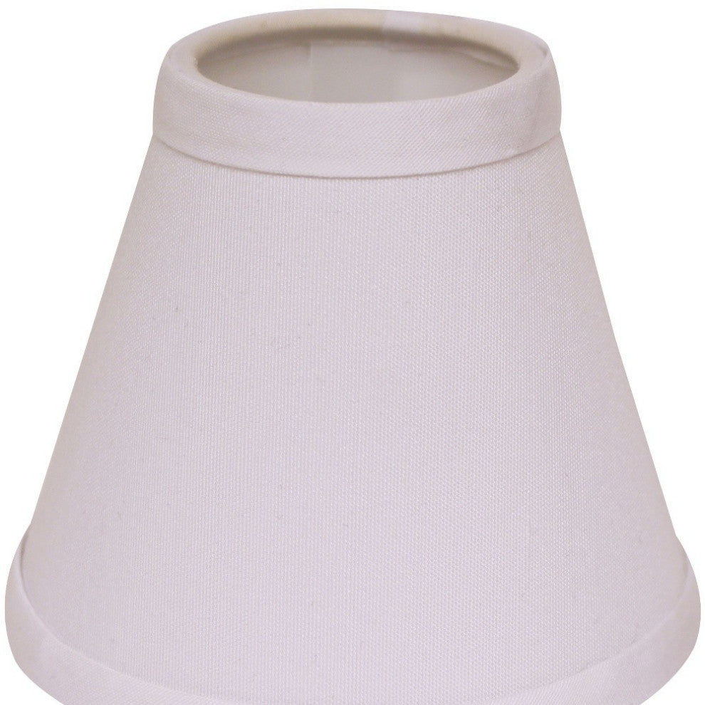 5" White Set of 6 Chandelier No Slub Lampshades