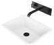 Vinca 18"L x 14"W MatteStone Vessel Sink and Titus Wall Mount Faucet Set