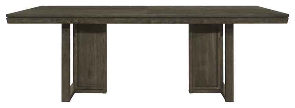 Coaster Kelly 7-piece Wood Rectangular Dining Table Set in Beige and Dark Gray