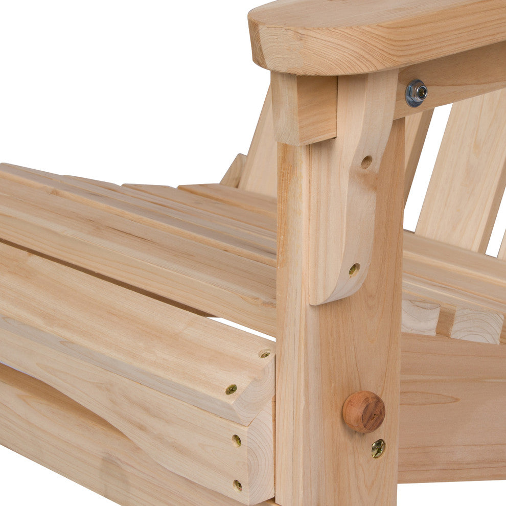 Marina Adirondack Folding Chair, Natural