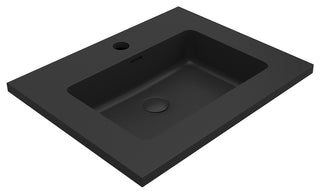 Moore integrated Black sinks, 24"