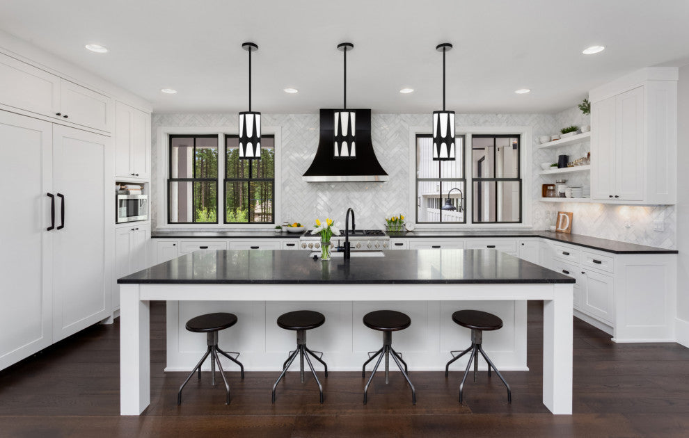 Crystorama Lighting Group ROY-801 Royston 7"W Mini Pendant - Black