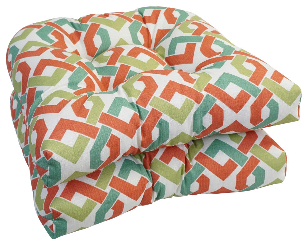 19" U-Shaped Dining Chair Cushions, Set of 2, Rieser Mango