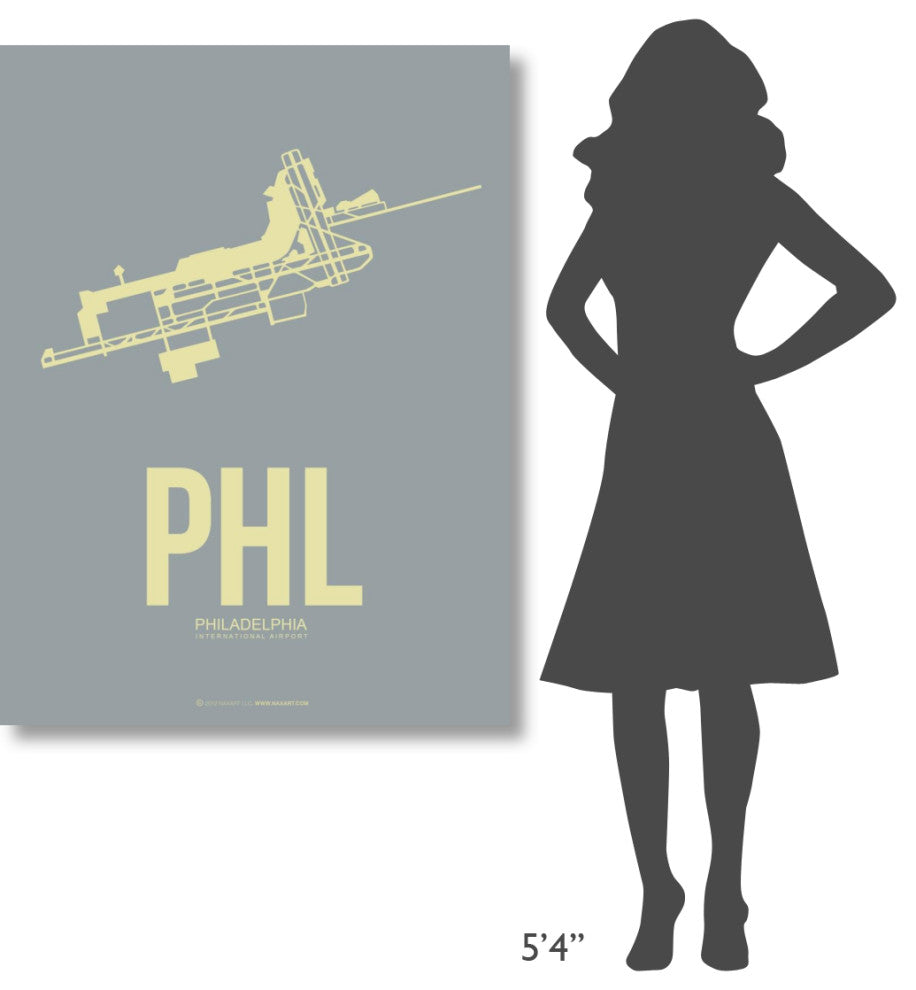"PHL Philadelphia Poster 1" Fine Art Print
