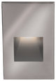 LEDme Vertical Step and Wall-Light 277V Red, Stainless Steel