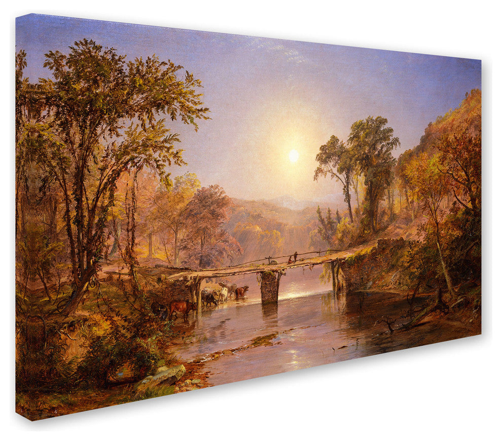 'Indian Summer on Delaware River' Canvas Art by Jasper Cropsey