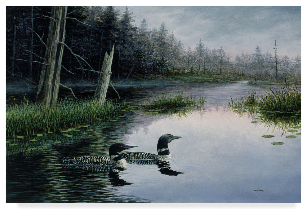 "Misty Morn" by John Morrow, Canvas Art, 12"x19"