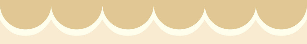 Linen Scallop Wallpaper Trim